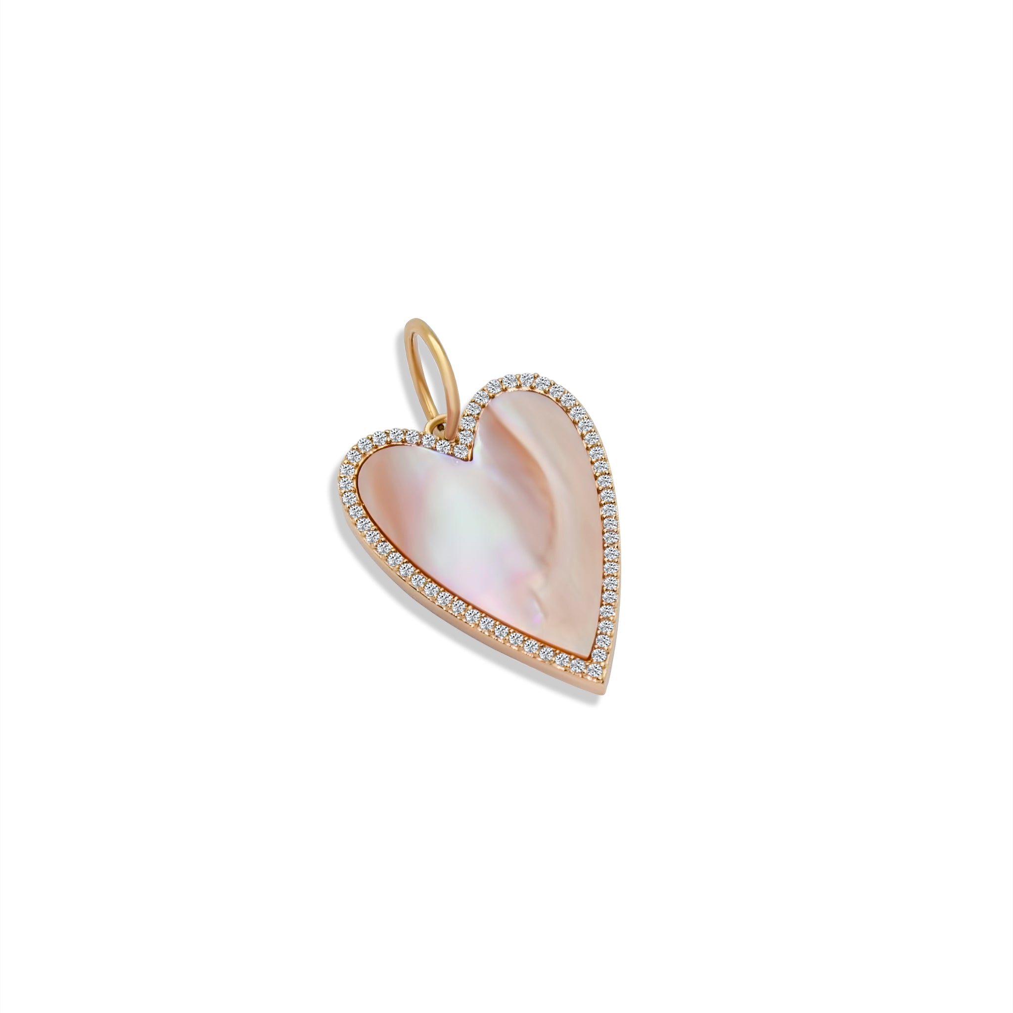 Natural Shell MOP Mother Of Pearl Gemstone Heart Shape Valentine