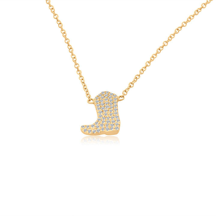 Diamond Boot Necklace